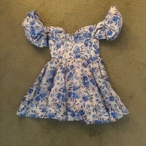 Bardot Blue and White Mini Size Small but fits like XS 💙
